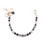 Bracelet By Mariana Woman Floral Montana Blue and Peach Swarovski Crystals-RG - Image 2