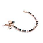 Bracelet By Mariana Woman Floral Montana Blue and Peach Swarovski Crystals-RG - Image 4