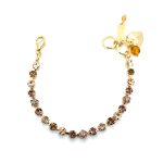 Bracelet By Mariana Woman Golden Shadow and Topaz Swarovski Crystals - Image 2