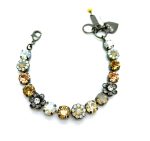 Bracelet By Mariana Woman Moonlight, Opal and Topaz Swarovski Crystals