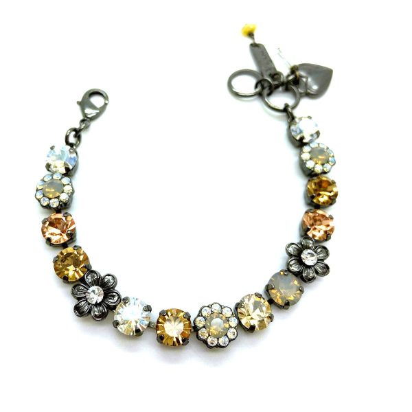 Bracelet By Mariana Woman Moonlight, Opal and Topaz Swarovski Crystals