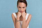 Bracelet By Mariana Woman Floral Moonlight and Pink Opal Swarovski Crystals - Image 3