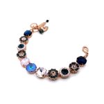 Bracelet By Mariana Woman Floral Moonlight and Pink Opal Swarovski Crystals - Image 2