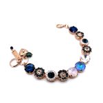 Bracelet By Mariana Woman Floral Moonlight and Pink Opal Swarovski Crystals - Image 4