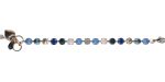 Mariana Bracelet Simply Elegant Cobochon Opal Mineral, Blues, Pink Opal & Moonlight Austrian Crystals Blue Morpho My Butterfly Coll. - Image 2