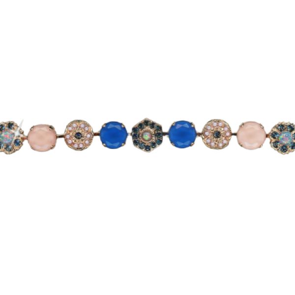 Bracelet By Mariana Woman Gorgeous Montana and Peach Swarovski Crystals
