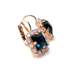 Mariana Earrings Stunning Montana Blue & Pink Opal Austrian Crystals Blue Morpho My Butterfly Coll. - Image 2
