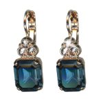 Mariana Earrings Gorgeous Montana Blue & Moonlight Austrian Crystals Blue Morpho My Butterfly Coll. - Image 3