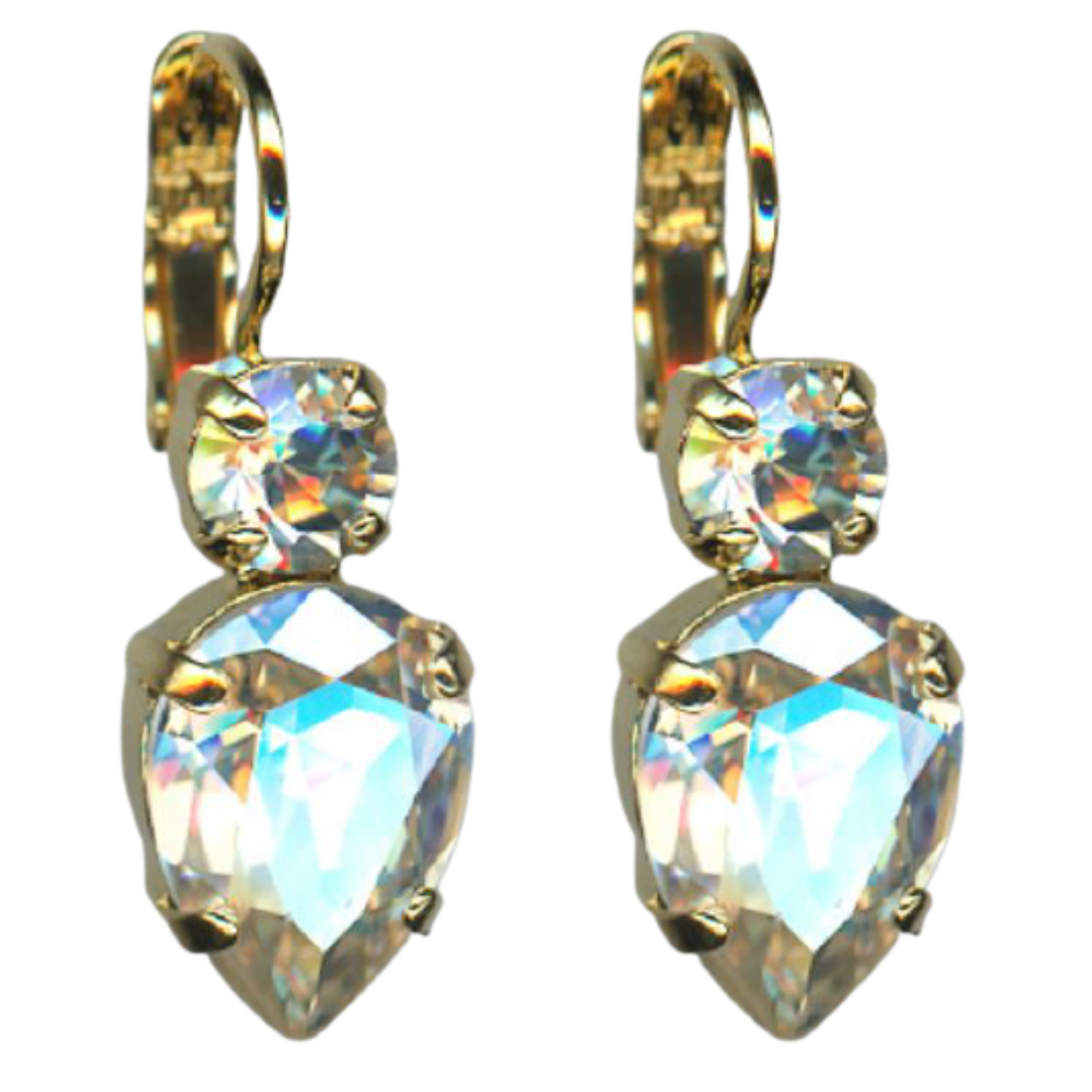 E-1030-6-001MOL-YG6 (1) Mariana Earrings Shimmering Moonlight Austrian Crystals My Butterfly Coll. - Image 1