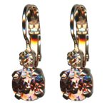Mariana Earrings Adorable Lt Smoked Topaz & Golden Shadow Austrian Crystals Euploea Core My Butterfly Coll. - Image 3
