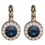 Mariana Earrings Precious Montana Blue & Pink Opal Austrian Crystals Blue Morpho My Butterfly Coll.