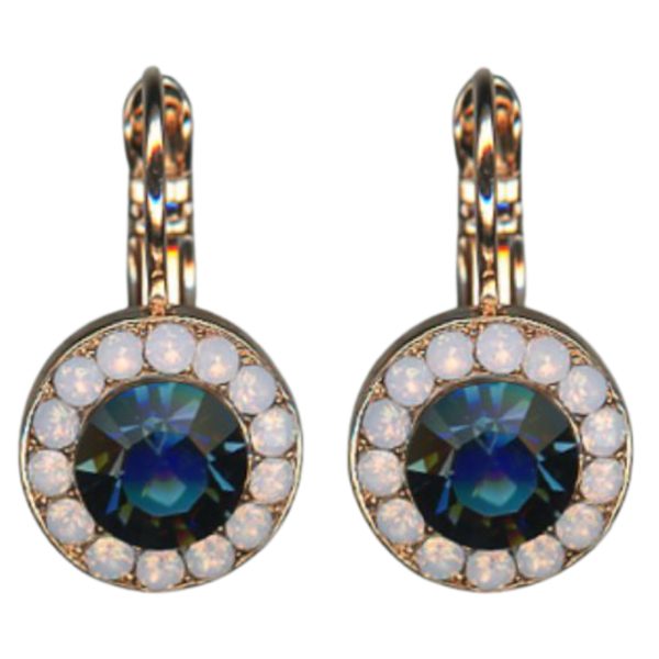 Mariana Earrings Precious Montana Blue & Pink Opal Austrian Crystals Blue Morpho My Butterfly Coll.