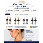 Earrings By Mariana Woman Lovely Chrysolite and Lt. Sapphire Swarovski Crystals - Image 5