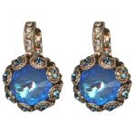 Mariana Earrings Lovely Blue Opal, Sapphire & Clear Austrian Crystals Blue Morpho My Butterfly Coll. - Image 3