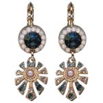 Earrings By Mariana Woman Chic Montana Blue and Opal Swarovski Crystals