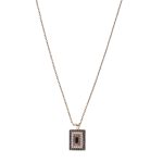 Mariana Necklace Pendant Fab Montana Blue, Pink Pearl & Lt Peach Austrian Crystals Blue Morpho My Butterfly Coll. - Image 3