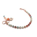 Bracelet By Mariana Woman Charming Mint Green and Chrysolite Swarovski Crystals - Image 2