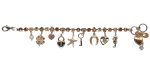 Mariana Bracelet Lovely Charms in Lt Smoked Topaz, Golden Shadow, Vintage Rose & Moonlight Austrian Crystals Euploea Core My Butterfly Coll. - Image 3