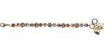 Mariana Bracelet Beautiful Golden Shadow, Lt Smoked Topaz & Vintage Rose Austrian Crystals Euploea Core My Butterfly Coll.
