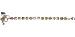 Mariana Bracelet Timeless Golden Shadow, Vintage Rose & Lt Smoked Topaz Austrian Crystals Euploea Core My Butterfly Coll.