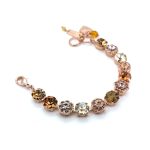 Bracelet By Mariana Woman Gorgeous Rose and Golden Shadow Swarovski Crystals - Image 4