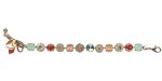 Mariana Bracelet Finely Detailed Greens, Padparadscha, Fireopal & Golden Shadow Austrian Crystals Boloria Dia My Butterfly Coll. - Image 3