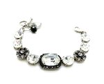 Mariana Bracelet Beautiful Clear & Jet Black Austrian Crystals My Treasures Coll. - Image 3