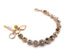 Bracelet By Mariana Woman Bold Golden Shadow and Smoked Topaz Swarovski Crystals - Image 4
