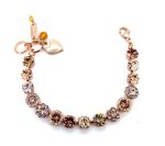 Bracelet By Mariana Woman Bold Golden Shadow and Smoked Topaz Swarovski Crystals