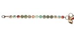 Mariana Bracelet Floral in Greens, Golden Shadow, Padparadscha & Orange Opal Austrian Crystals Boloria Dia My Butterfly Coll.