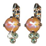 Mariana Earrings Glitzy Chrysolite & Orange Opal Austrian Crystals Boloria Dia My Butterfly Coll.