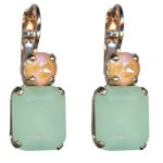 Mariana Earrings Gorgeous Mint Green & Orange Opal Austrian Crystals Boloria Dia My Butterfly Coll. - Image 2