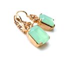 Mariana Earrings Sophisticated Mint Green & Moonlight Austrian Crystals Boloria Dia My Butterfly Coll. - Image 3