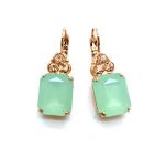 Mariana Earrings Sophisticated Mint Green & Moonlight Austrian Crystals Boloria Dia My Butterfly Coll.