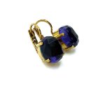 Earrings By Mariana Woman Elegant Round Amethyst Mineral-EG Plated - Image 2