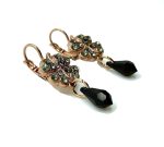 Mariana Earrings Jet, Green & Black Diamond Austrian Crystal My Treasures Coll. - Image 2