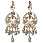 Mariana Earrings Boho Chic Vintage Rose & Moonlight Austrian Crystals Euploea Core My Butterfly Coll. - Image 3