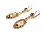 Earrings By Mariana Woman Exquisite Golden and Rose Swarovski Crystals-RG - Image 2