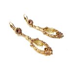 Earrings By Mariana Woman Exquisite Golden and Rose Swarovski Crystals-RG - Image 3