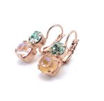 Mariana Earrings Boloria Dia My Butterfly Coll. Dainty Orange Opal & Chrysolite Austrian Crystals