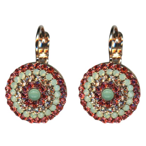 Earrings By Mariana Woman Gorgeous Padparadscha and Opal Swarovski Crystals