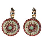 Earrings By Mariana Woman Gorgeous Padparadscha and Opal Swarovski Crystals - Image 3