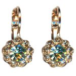 Earrings By Mariana Woman Dainty Moonlight and Chrysolite Swarovski Crystals - Image 3