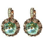 Mariana Earrings Timeless Greens & Golden Shadow Austrian Crystals Boloria Dia My Butterfly Coll. - Image 3