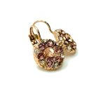 Earrings By Mariana Woman Charming Moonlight and Golden Shadow Swarovski Crystals - Image 2