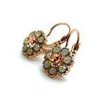 Mariana Earrings Fab Floral in Chrysolite Opal & Moonlight Austrian Crystals Boloria Dia My Butterfly Coll. - Image 2