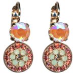 Mariana Earrings Sassy Orange Opal, Padparadscha, Chrysolite Opal & Moonlight Austrian Crystals Boloria Dia My Butterfly Coll. - Image 3