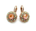 Earring By Mariana Woman Lovely Greens and Orange Opal Swarovski Crystals
