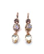 Earrings By Mariana My Butterfly Coll. Sophisticated Vintage Rose & Golden Shadow Austrian Crystals - Image 2