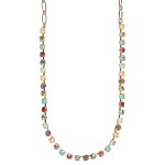 Mariana Necklace Adorable Greens, Padparadscha, Orange Opal, Golden Shadow & Moonlight Austrian Crystals Boloria Dia My Butterfly Coll. - Image 2